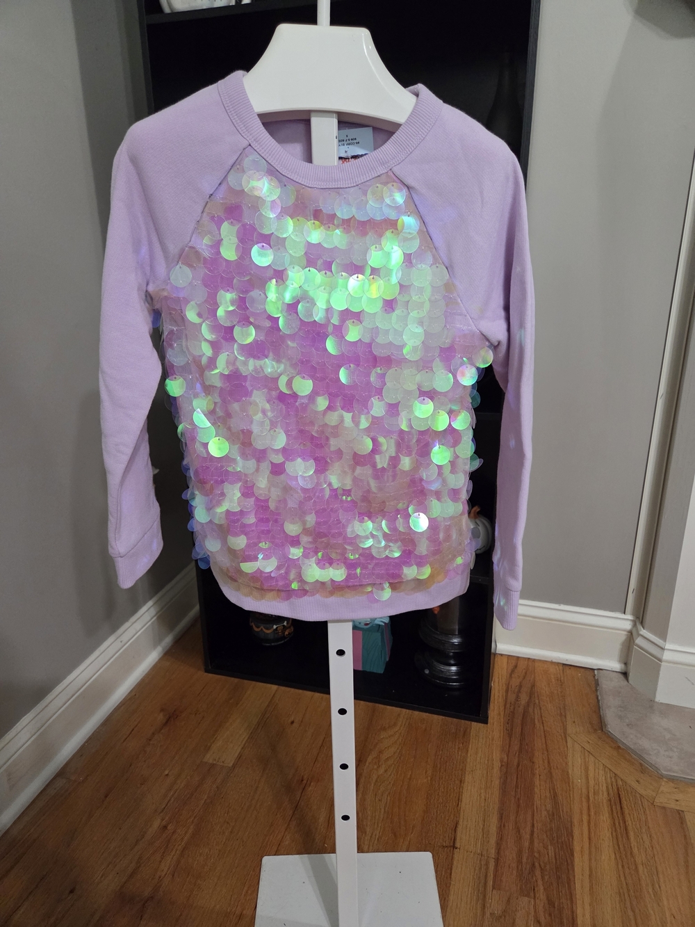 Cat & Jack Lavender Sequin  Sweatshirt